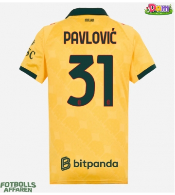 AC Milan Strahinja Pavlovic #31 Tredje Tröja Kvinnor 2025-26 Kortärmad